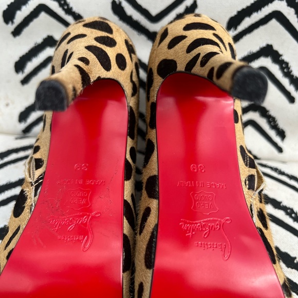 Christian Louboutin leopard print pony hair boots - Picture 8 of 11